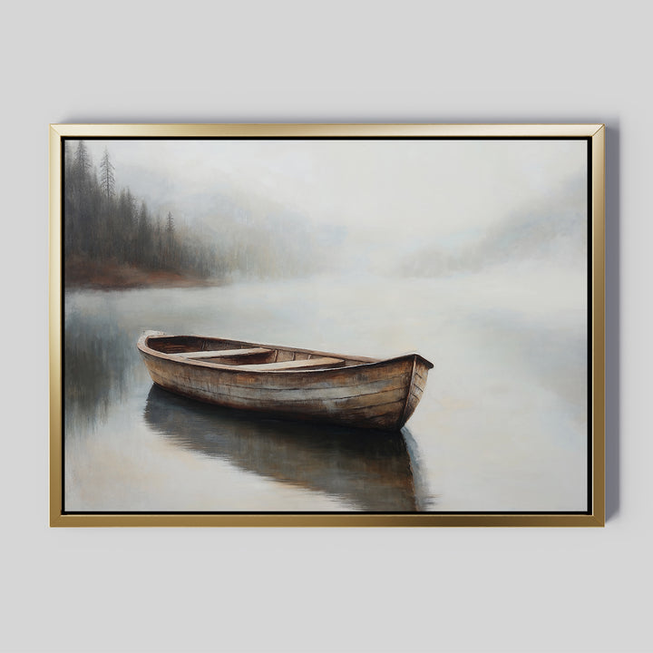 Lonely Boat Canvas Art