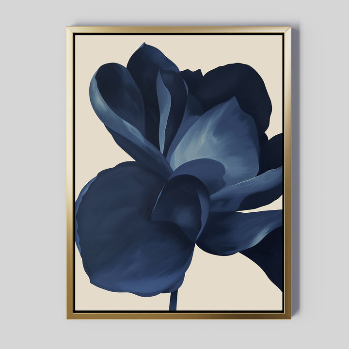 Midnight Bloom Abstract Canvas Art