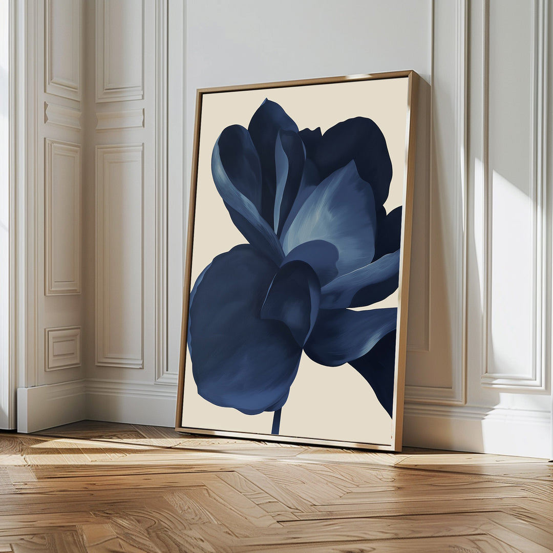 Midnight Bloom Abstract Canvas Art