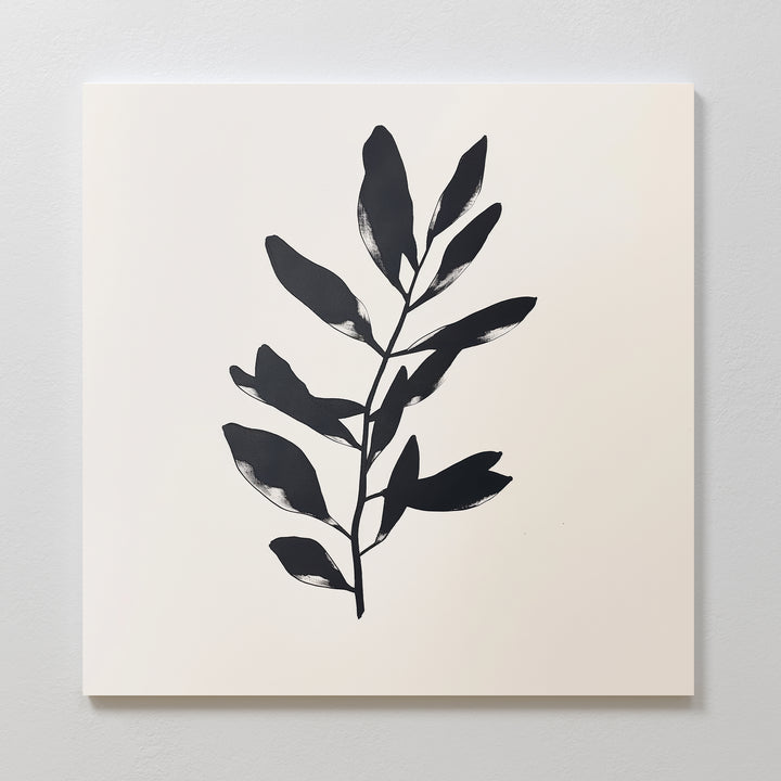 Midnight Leaf Canvas Art