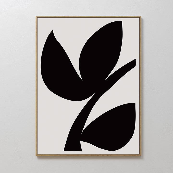 Midnight Petals Abstract Canvas Art