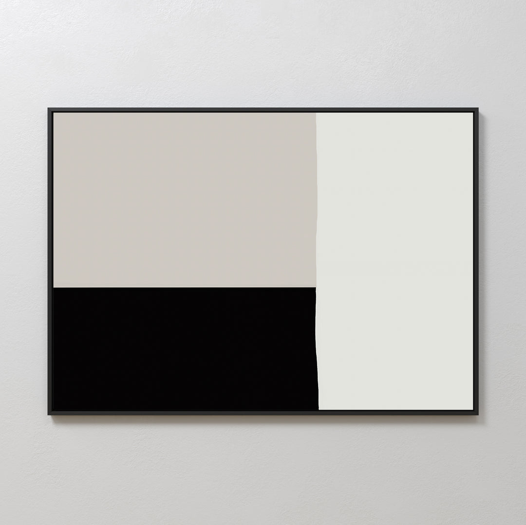 Monochrome Essence Abstract Canvas Art