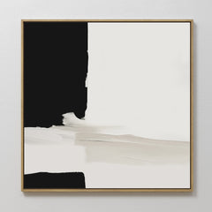 Square — Monochrome Harmony Abstract Canvas Art