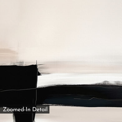 Monochrome Horizon Abstract Canvas Art – Nordic Park