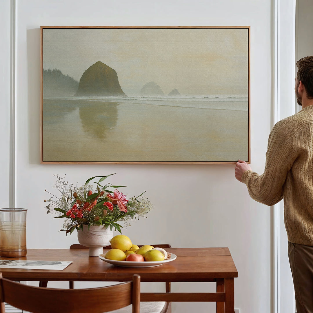 Morning At Cannon Beach Canvas Art