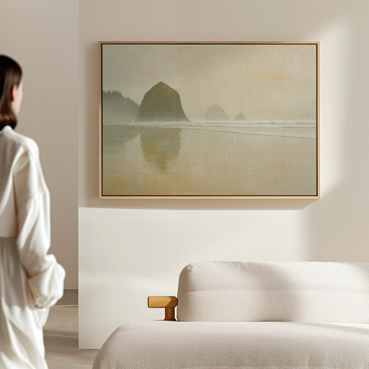 Morning At Cannon Beach Canvas Art