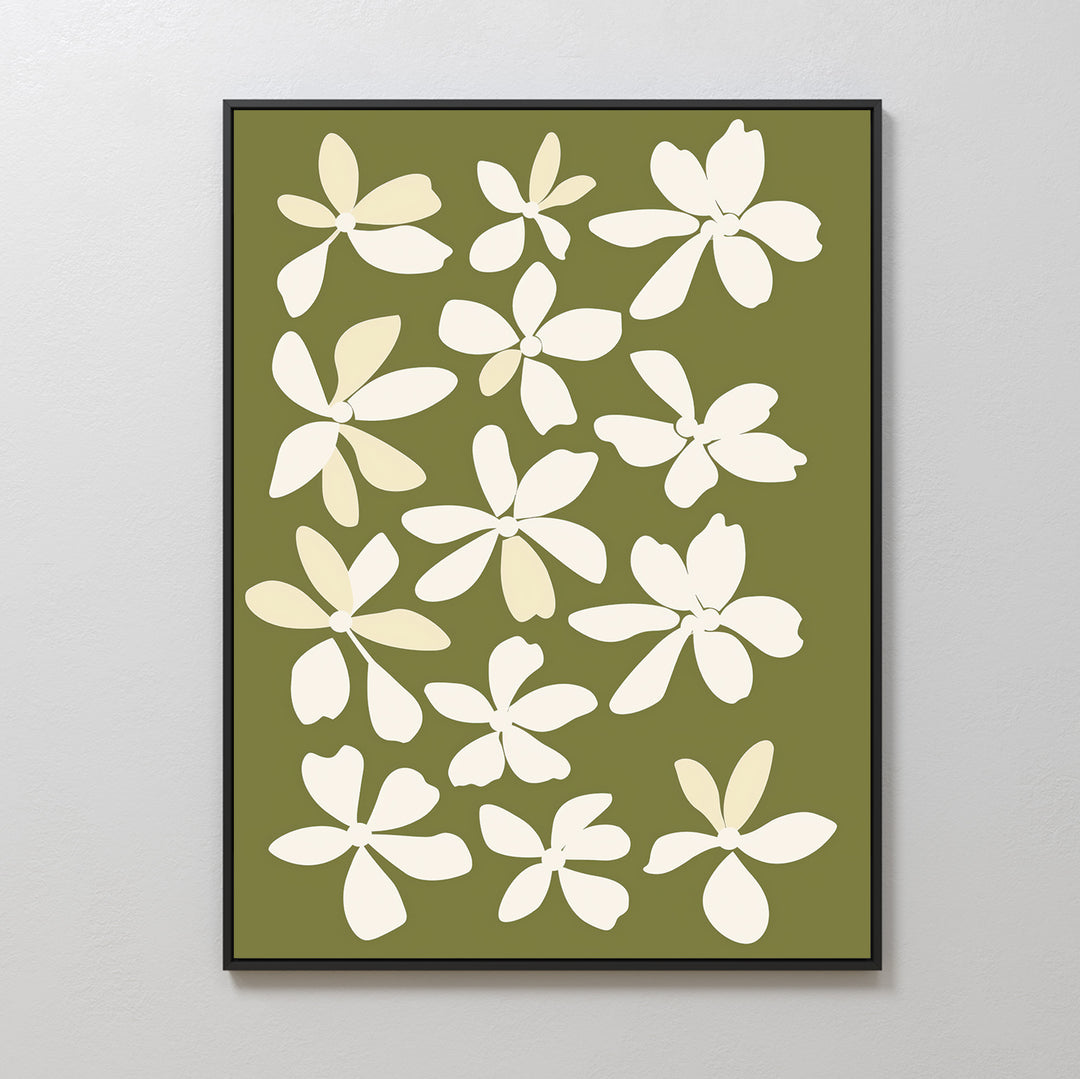 Multiple Flowers Abstract Canvas Art