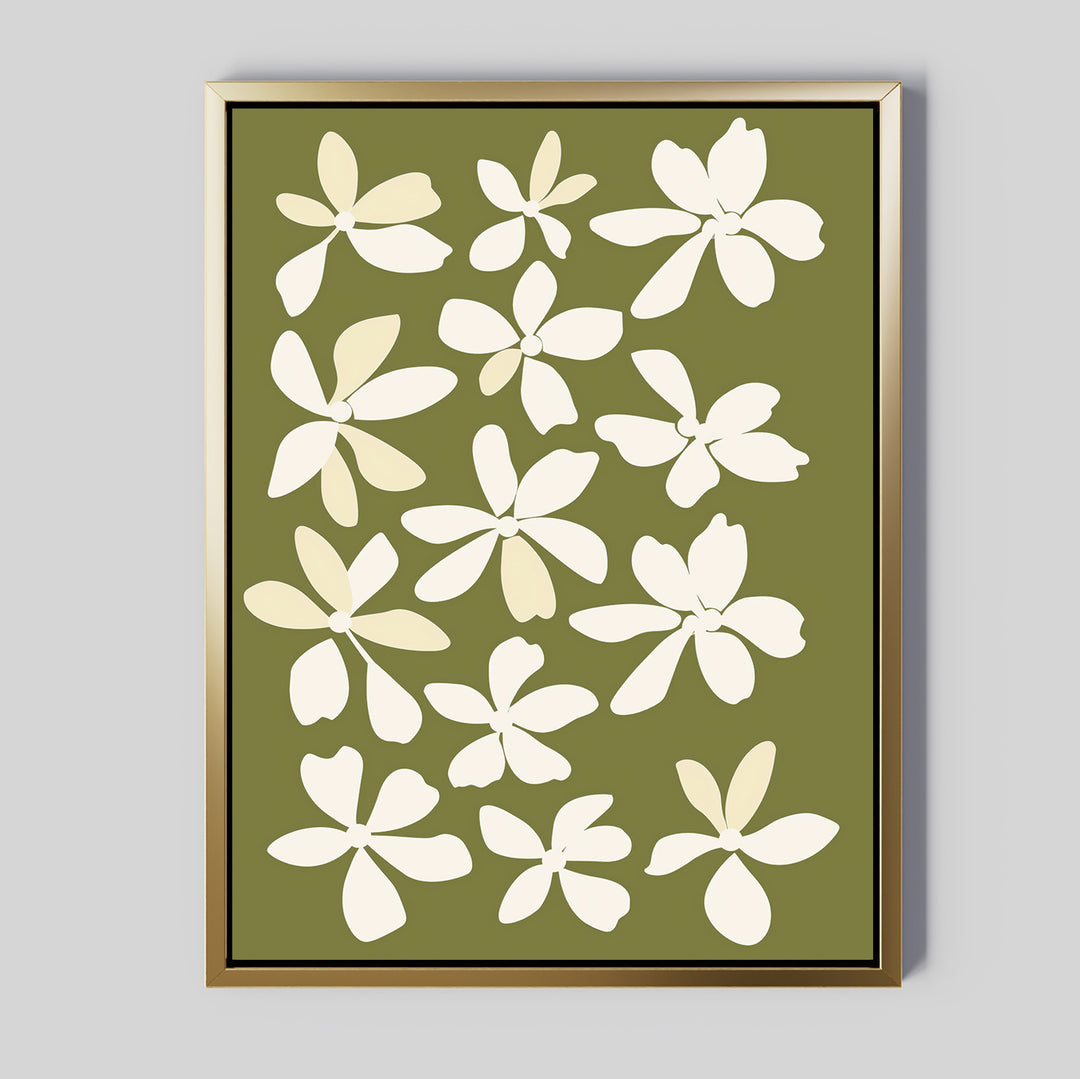 Multiple Flowers Abstract Canvas Art