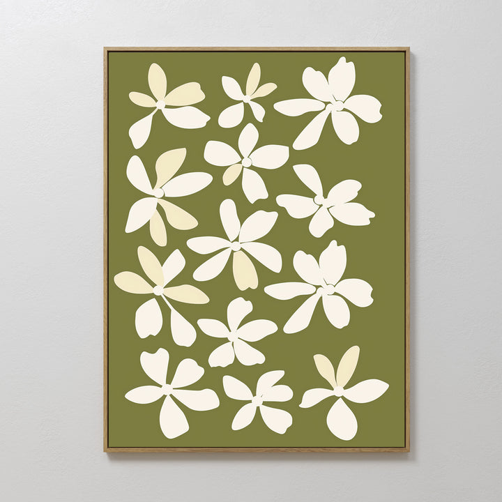 Multiple Flowers Abstract Canvas Art