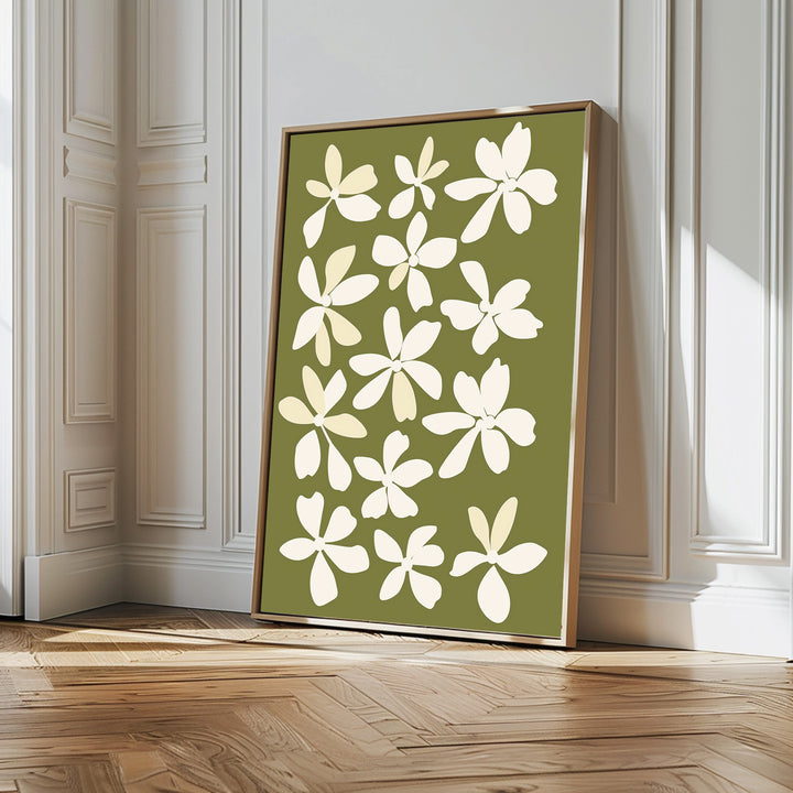 Multiple Flowers Abstract Canvas Art