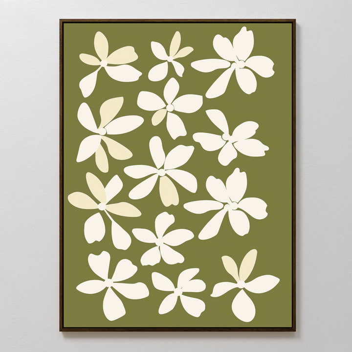 Multiple Flowers Abstract Canvas Art