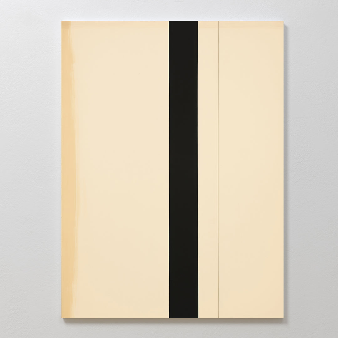 Neutral Contrast Abstract Canvas Art