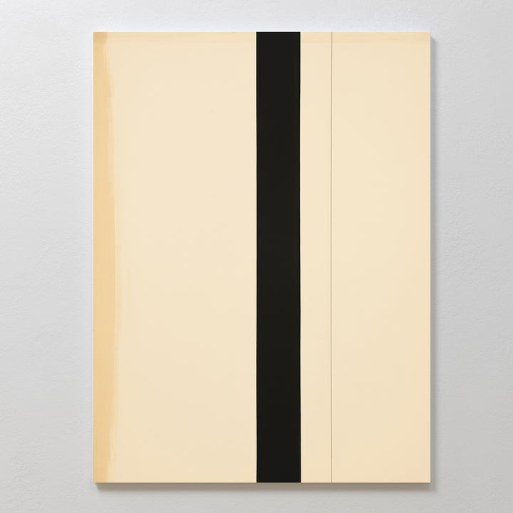 Neutral Contrast Abstract Canvas Art