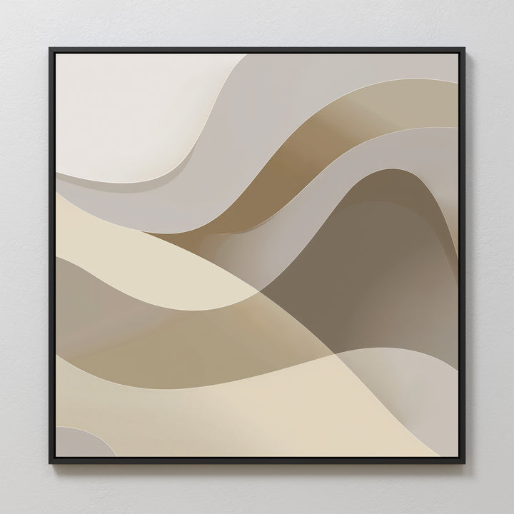 Neutral Harmony Abstract Canvas Art