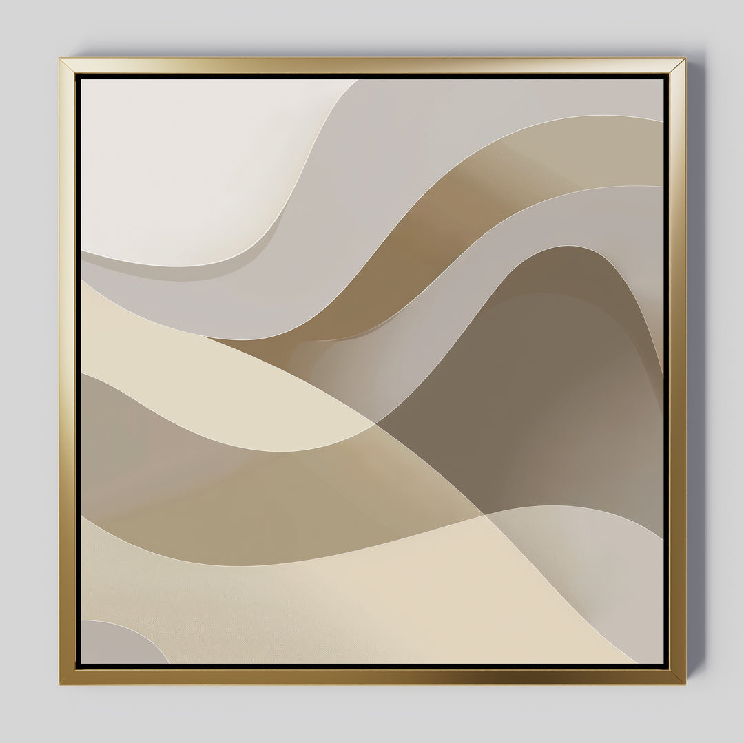 Neutral Harmony Abstract Canvas Art