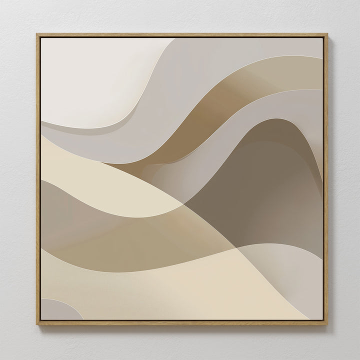 Neutral Harmony Abstract Canvas Art