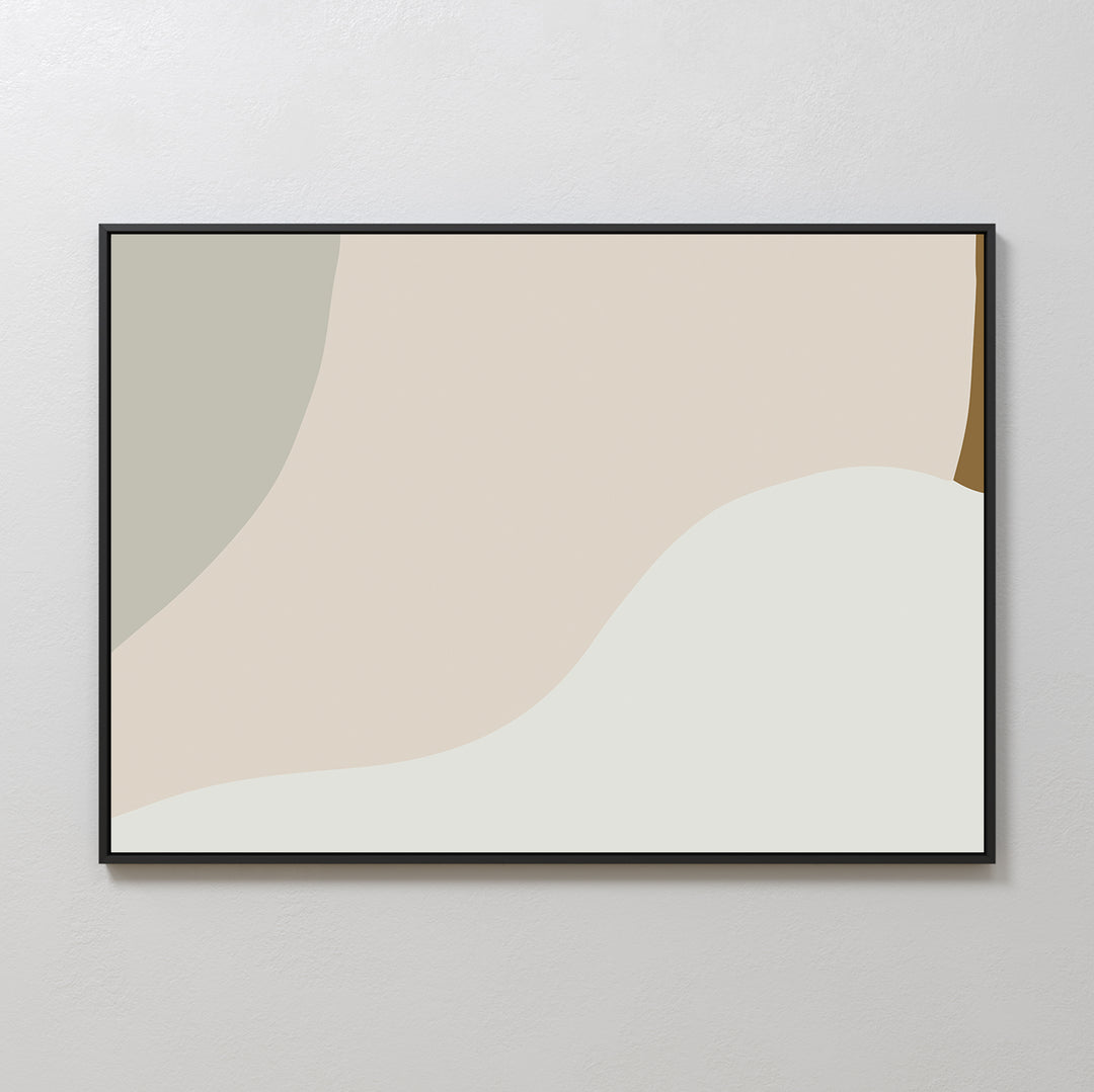 Neutral Minimalist Abstract Canvas Art