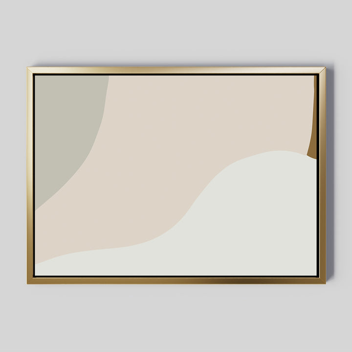 Neutral Minimalist Abstract Canvas Art