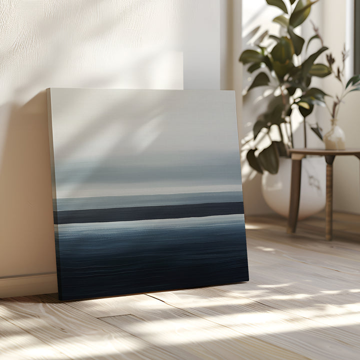 Oceanic Blur Abstract Canvas Art