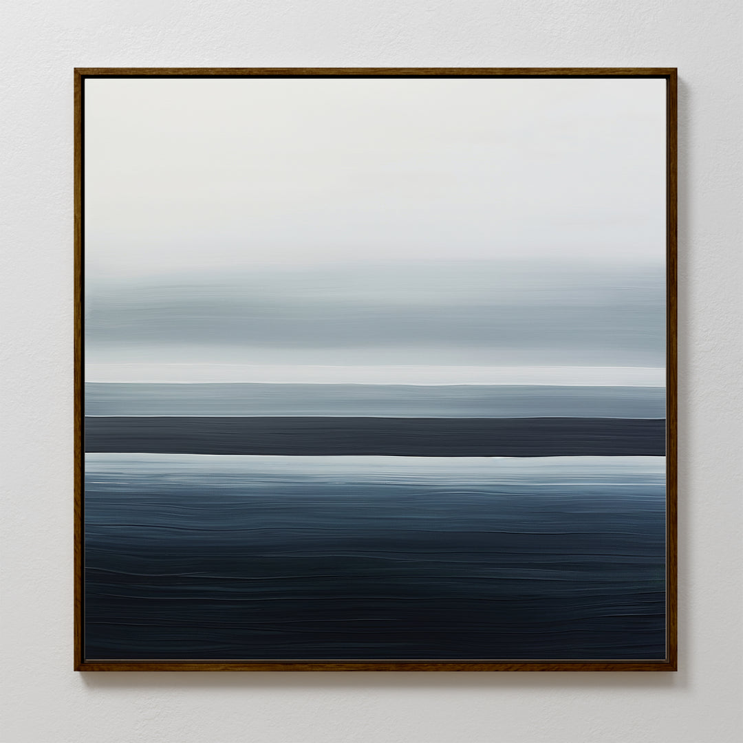 Oceanic Blur Abstract Canvas Art