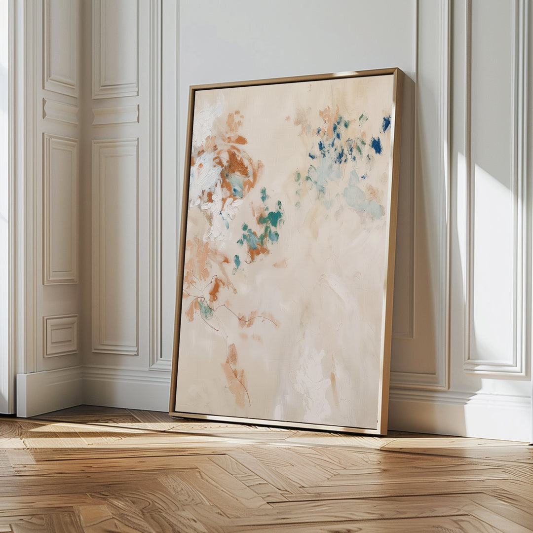 Pastel Blossoms Abstract Canvas Art