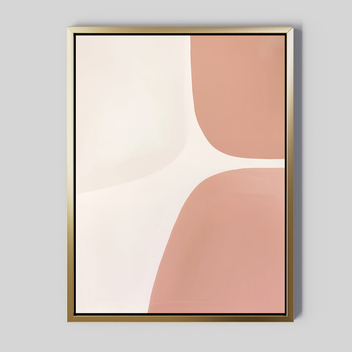 Pastel Curvature Abstract Canvas Art