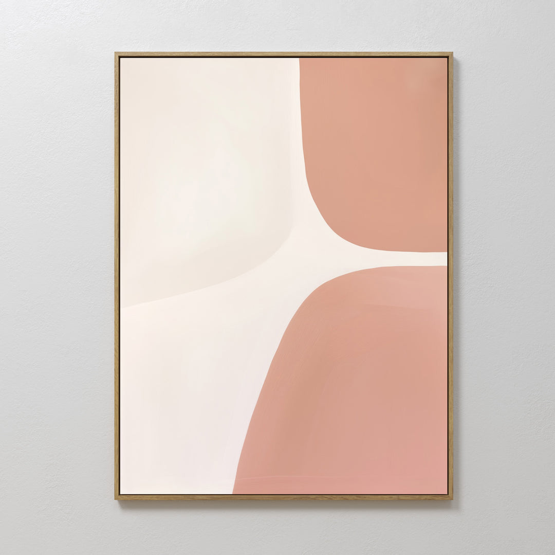 Pastel Curvature Abstract Canvas Art