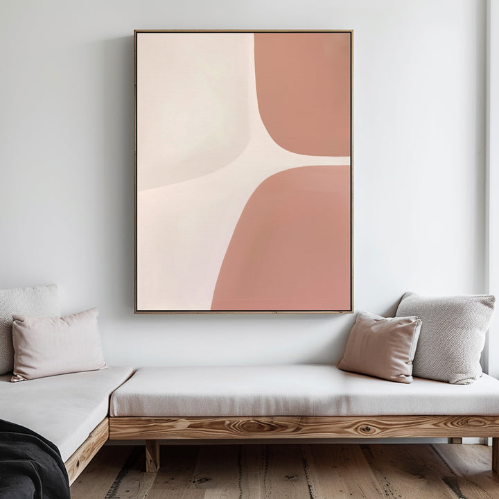 Pastel Curvature Abstract Canvas Art