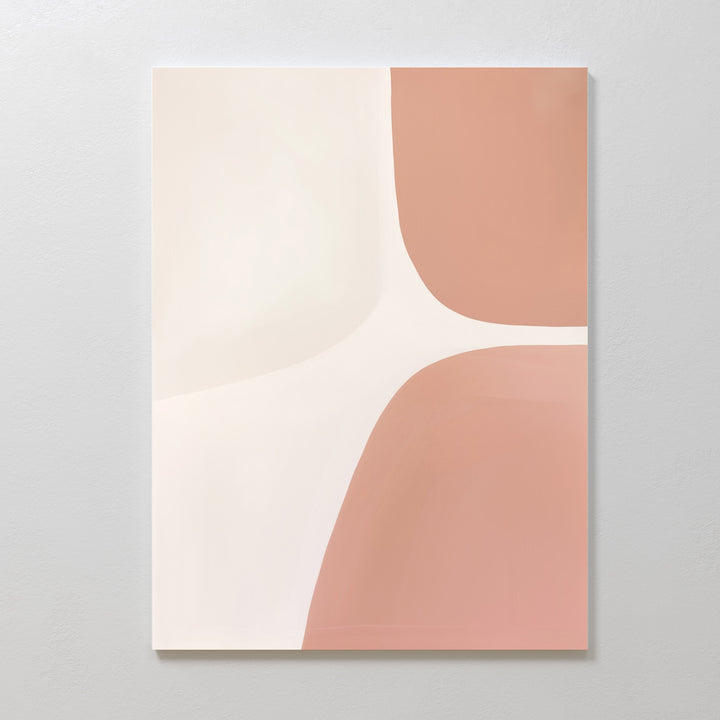 Pastel Curvature Abstract Canvas Art