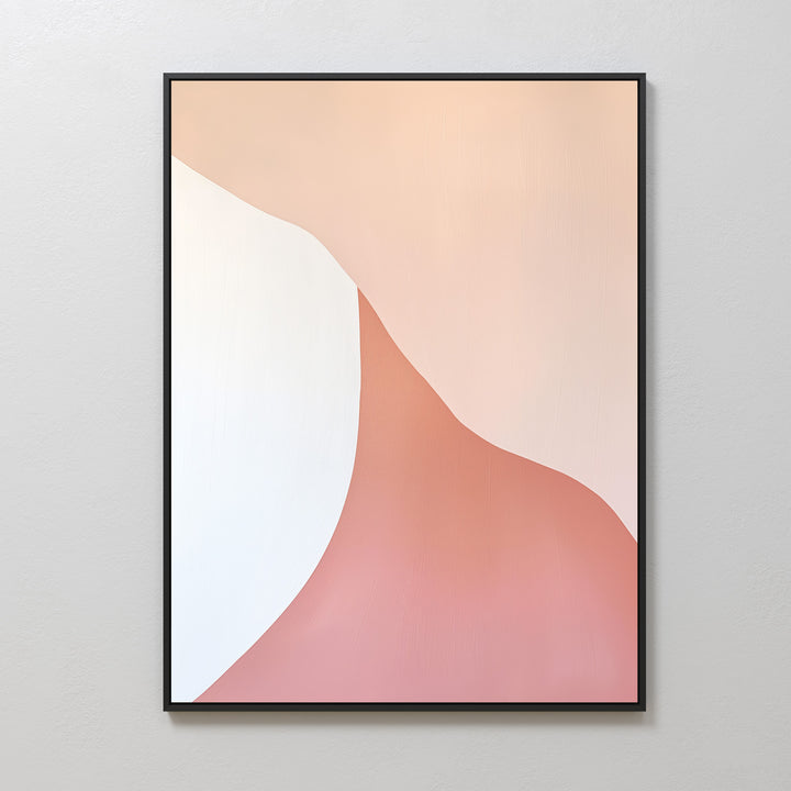 Peach Serenity Abstract Canvas Art