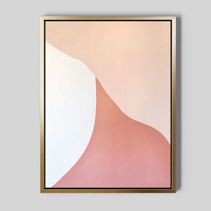 Peach Serenity Abstract Canvas Art