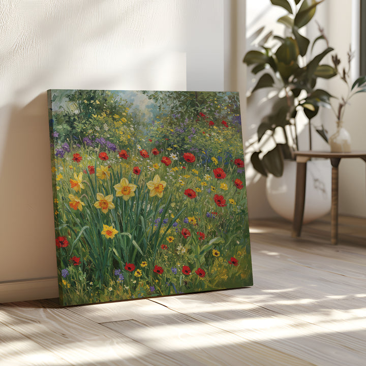 Poppy Meadow Canvas Art