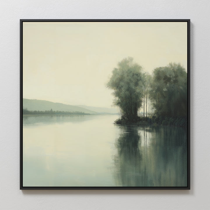 Reflective River Canvas Art