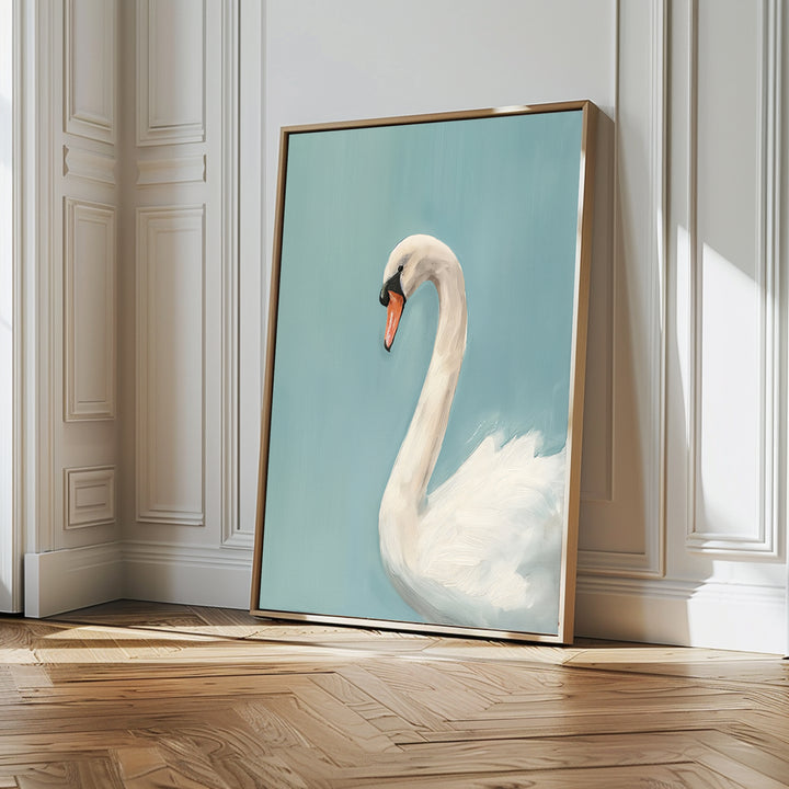 Regal Swan Canvas Art