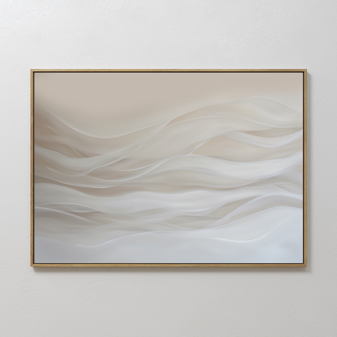 Sandy Hues Abstract Canvas Art