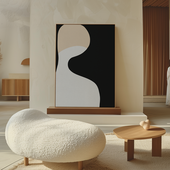 Ethereal Shapes Abstract Canvas Art