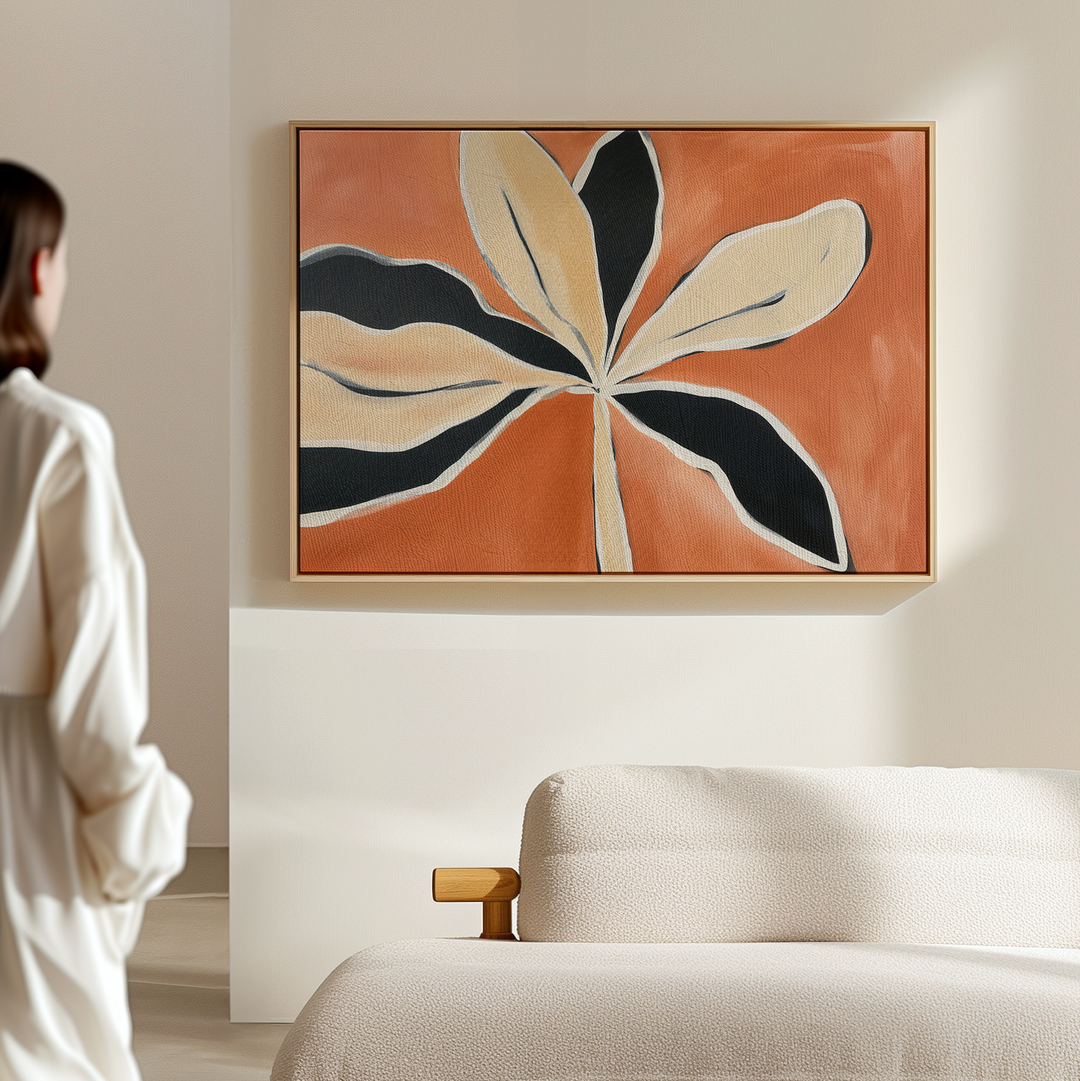 Terra Bloom Abstract Canvas Art