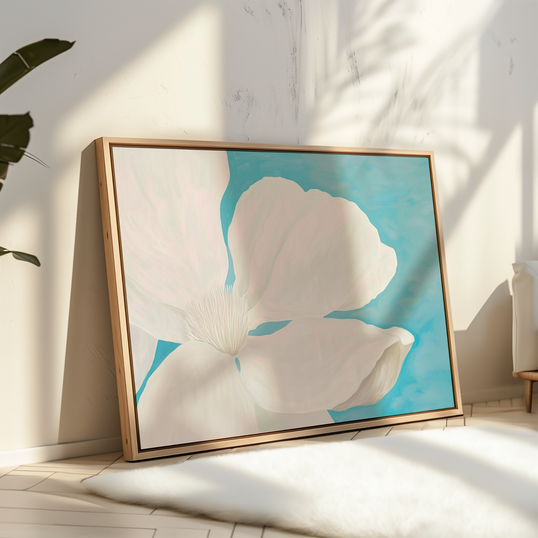 Heavenly Hibiscus Abstract Canvas Art