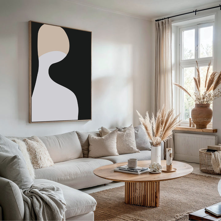 Ethereal Shapes Abstract Canvas Art