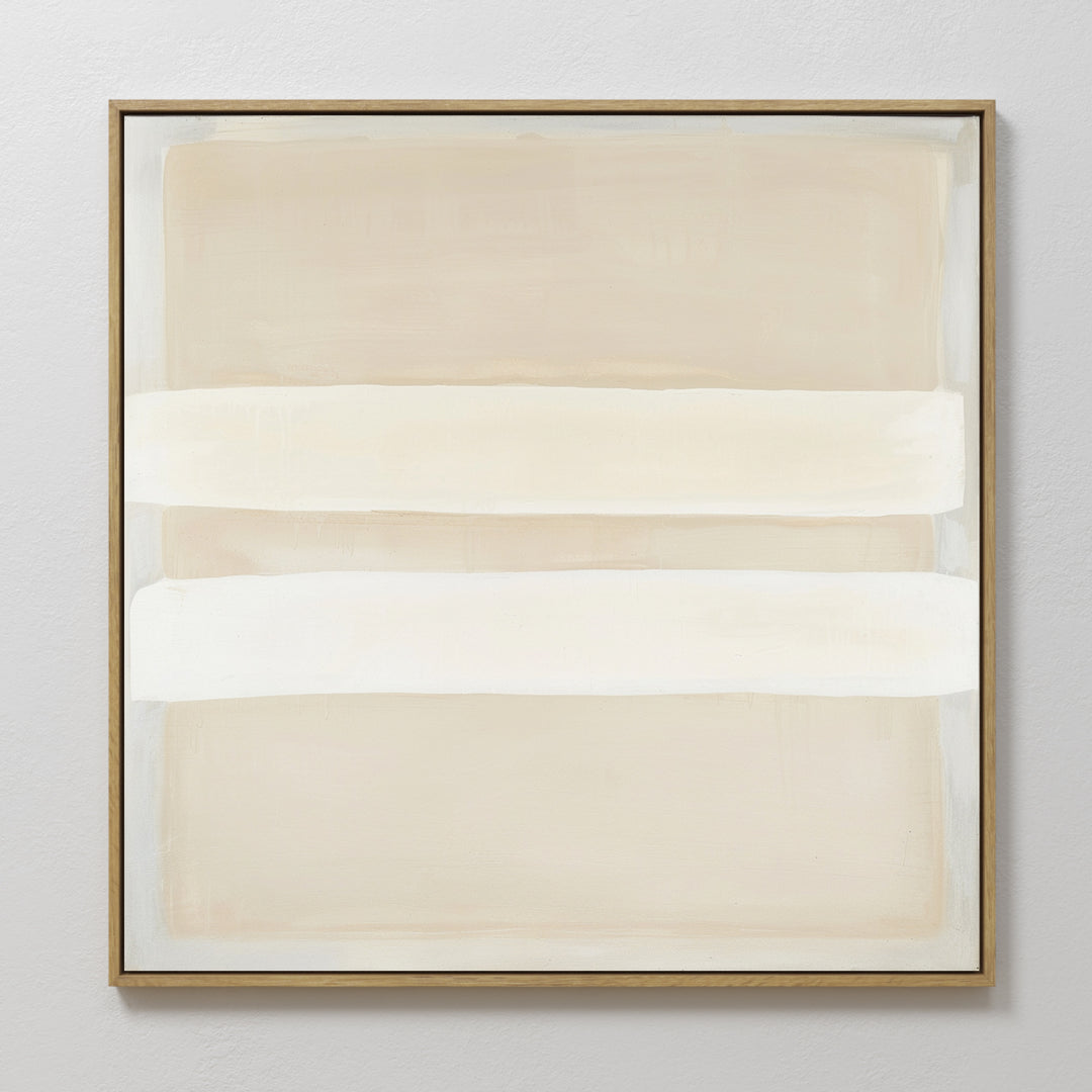 Sandy Layers Abstract Canvas Art
