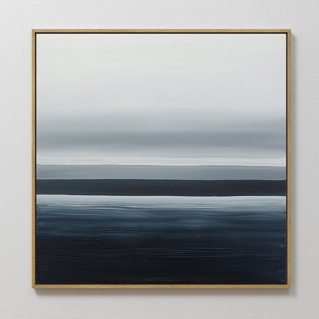 Oceanic Blur Abstract Canvas Art