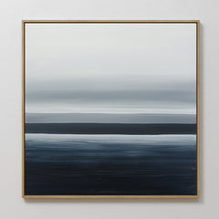 Square — Oceanic Blur Abstract Canvas Art