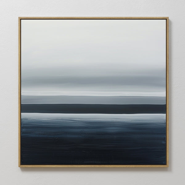 Oceanic Blur Abstract Canvas Art
