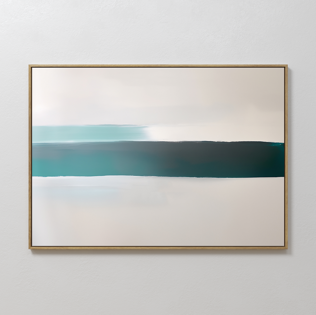 Horizon Mist Abstract Canvas Art