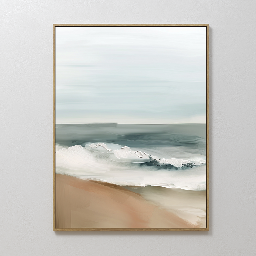 Coastal Whisper Abstract Canvas Art