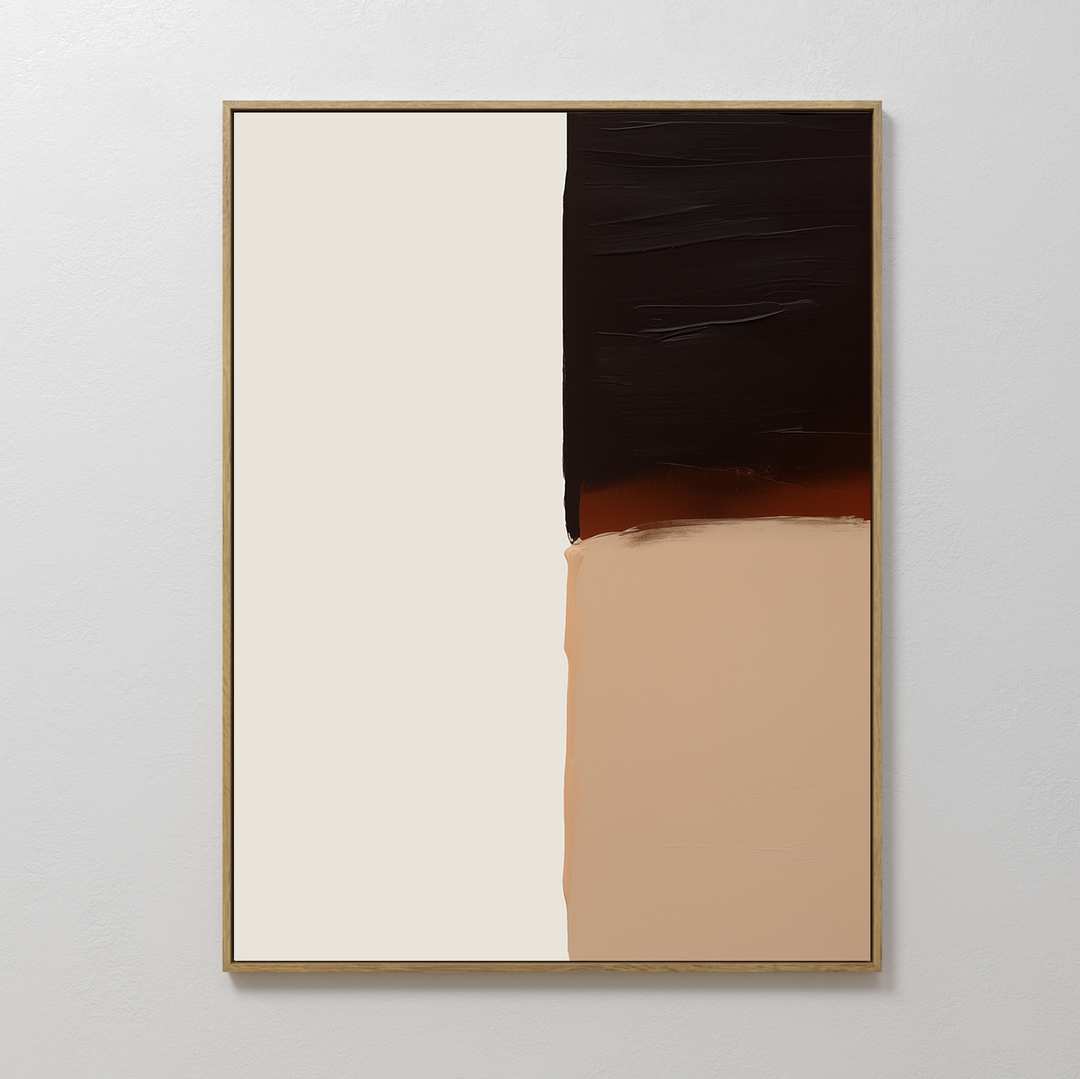 Divided Horizon Abstract Canvas Art