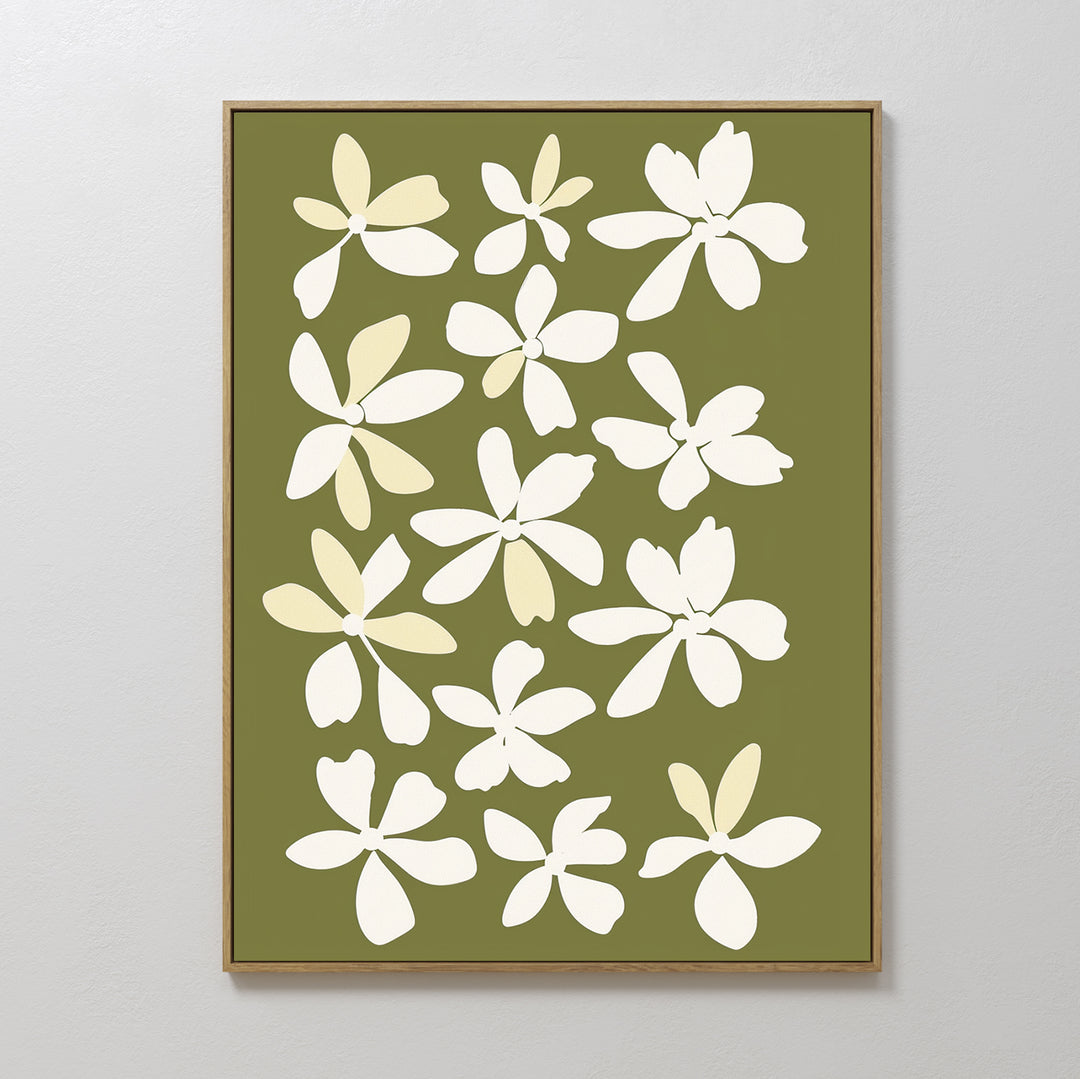 Multiple Flowers Abstract Canvas Art
