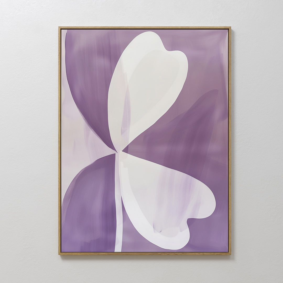Lavender Embrace Abstract Canvas Art