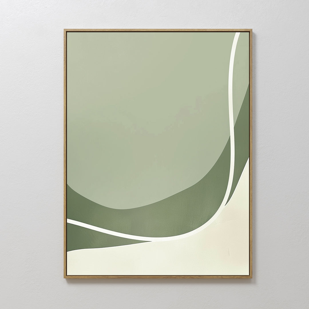 Mint Embrace Abstract Canvas Art