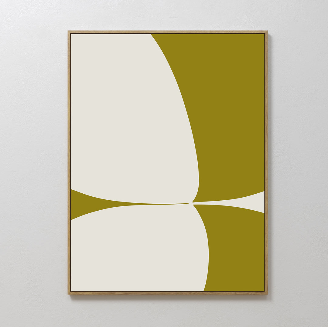 Crescent Leaf Abstract Canvas Art